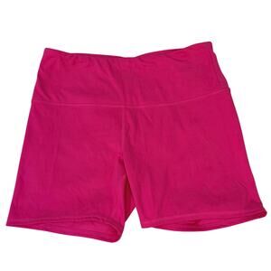 RBX Hot Pink High Rise Biker Shorts Large Activewear